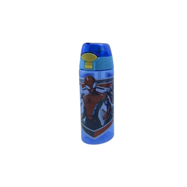 Kids Water Bottle with Straw Spider-Man Design Blue | LZ-23122-6-1
