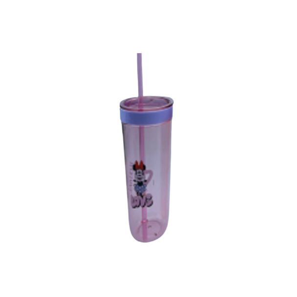 Disney Minnie Mouse Tumbler Cup with Straw - Pink | LZ-23122-1