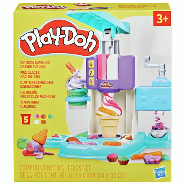 Hasbro Play-doh Rainbow Swirl Ice Cream Playset | HBPHG0028