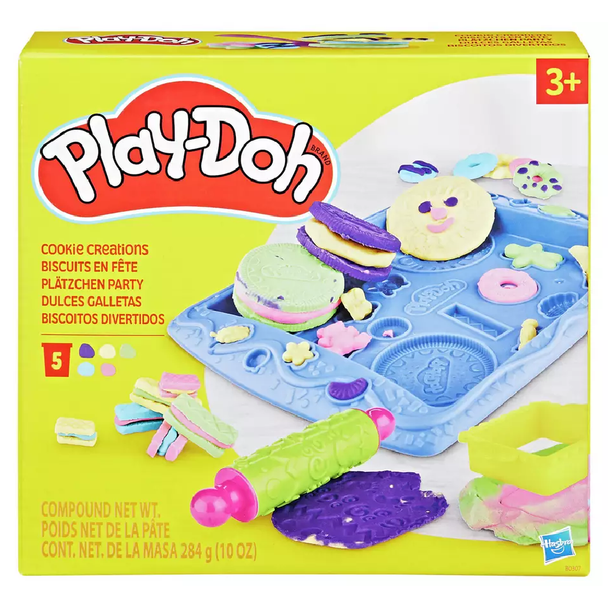 Hasbro Play-Doh Sweet Shoppe Cookie Creations with 5 Tubs | HBPHB0307