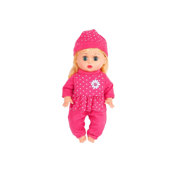 Baby Doll Set with Accessories – Pink Outfit, Bottle & Comb | 004-67