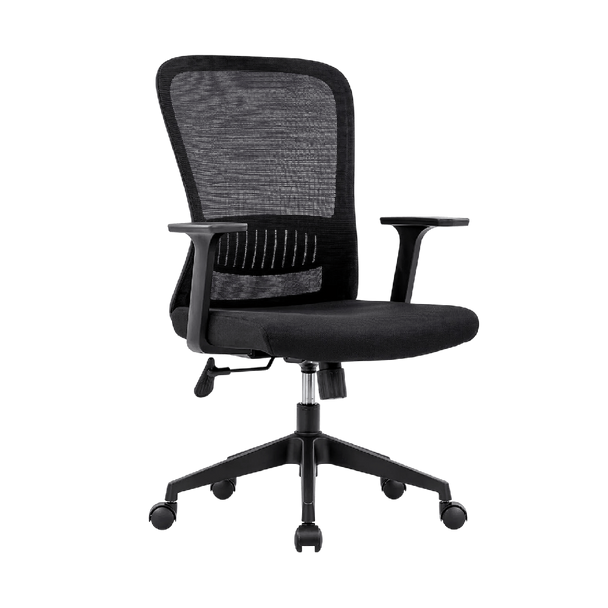 Valencia Mid-Back Chair ,Black | DZY-B512 (240)