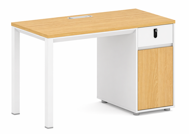 Valencia Office Table 1200mm Wooden Desk with Cabinet | VL WS-D121121
