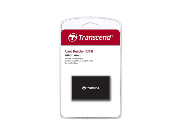 TRANSCEND ALL IN 1 MULTI MEMORY CARD READER USB 3.0/3.1 GEN 1 | TSRDF8K2