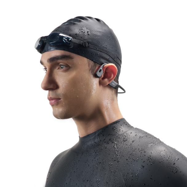 Shokz OpenSwim Pro S710 Waterproof Bone Conduction Headphones - Grey