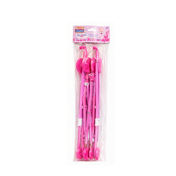 Foldable Doll Stroller – Pink Kids Toy Pram | 612C