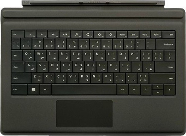 Microsoft Type Cover for Surface Pro, English/Arabic, Black | FMN-00014