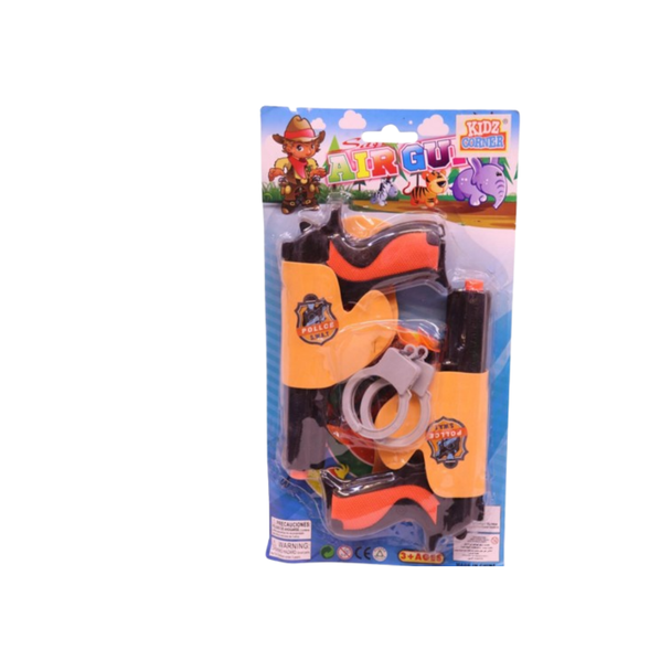 Police Air Gun Toy Set with Handcuffs & Accessories – Kids Role Play Set | AK336-14T