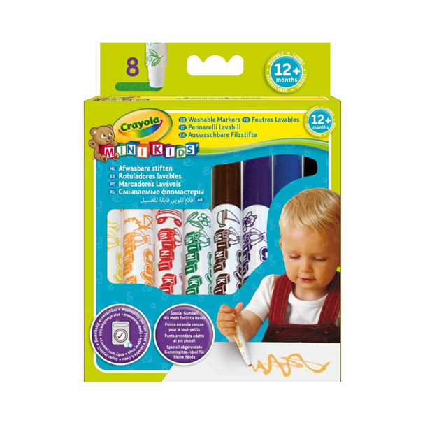 Crayola Mini Kids Washable Markers 8-Count Assorted Colors | CY8324