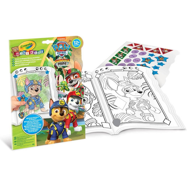 Crayola Mini Kids Paw Patrol Colour & Shapes Activity Book | CY811373G