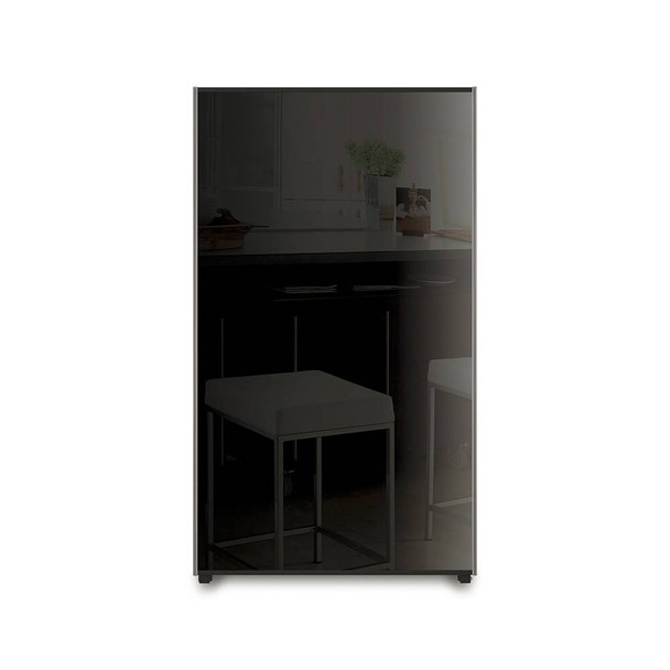 Campomatic Single Door Refrigerator 160L Black Glass | FR160BG