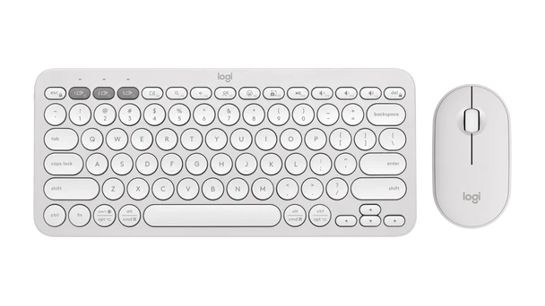 Logitech Pebble 2 Combo Wireless Keyboard and Mouse Tonal White | 920-012398