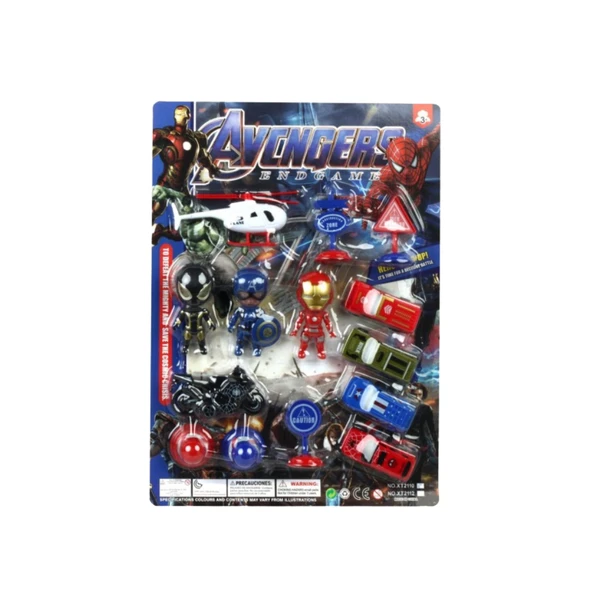 Avengers Endgame Mini Figures, Vehicles & Helicopter Toy Set – Superhero Playset | XT2110C