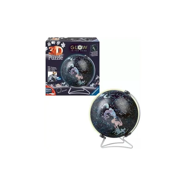Ravensburger Star Globe Glow in The Dark 3D Puzzle Ball 180 Pieces | RV11544-0