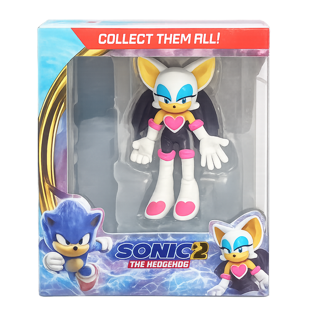 Sonic the Hedgehog Action Figure – Rouge the Bat Character Toy | DSN5082