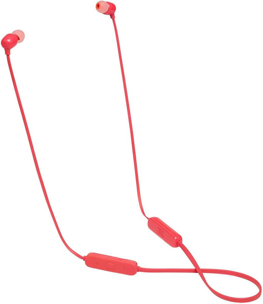 JBL Tune 115BT Wireless Bluetooth Earphones - Red | JBLT115BTRED