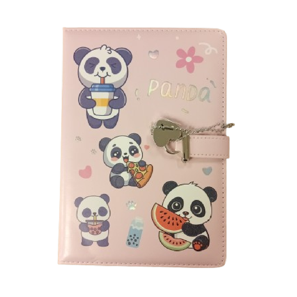 Notebook - 21x14.5cm - Panda Pink | D334