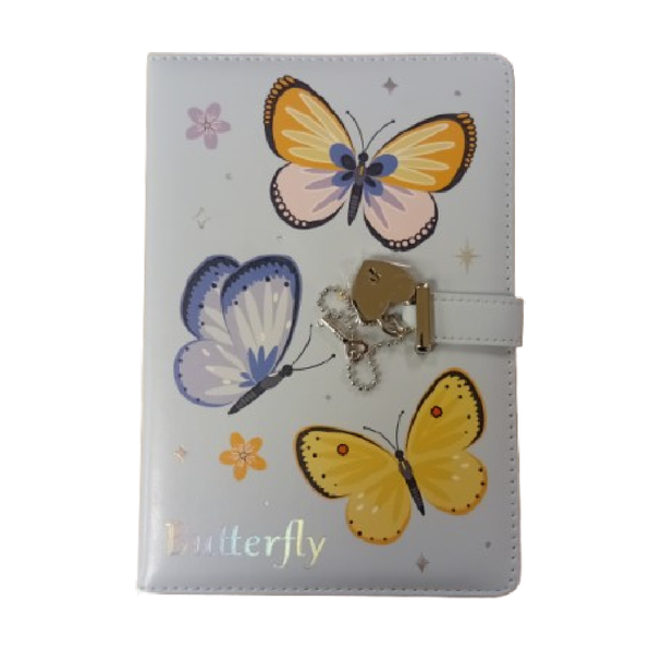 Notebook Blue - Butterflies - 21x24.5cm | D335