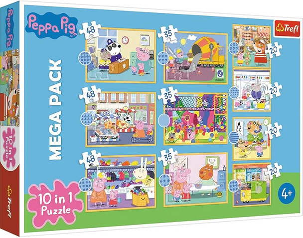 Trefl 10-in-1 Meet Peppa Pig Puzzle 6PCS | 90383