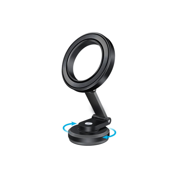 Promate MagGrip 360° Cradleless Magnetic Smartphone Holder - Black | MagHoop-HG