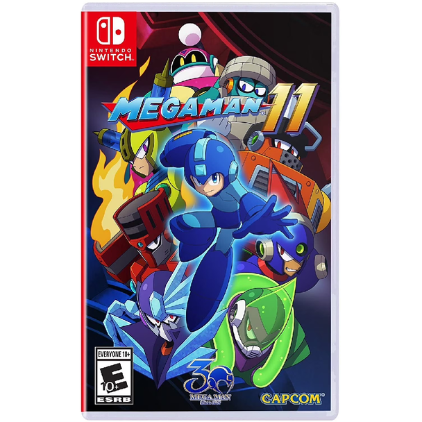 Mega Man 11 Nintendo Switch action platformer game cover