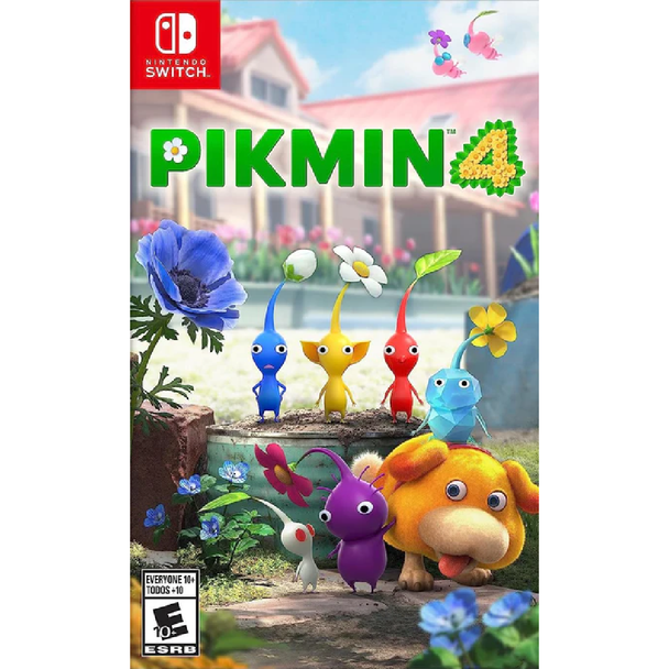 Pikmin 4 Nintendo Switch strategy adventure game cover