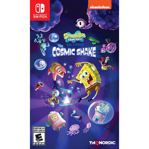 SpongeBob SquarePants The Cosmic Shake Nintendo Switch 3D platform adventure game cover