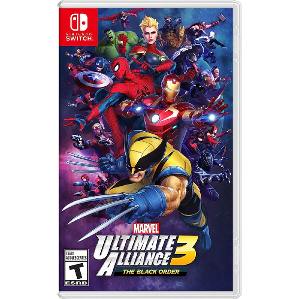 Marvel Ultimate Alliance 3 The Black Order Nintendo Switch superhero action RPG game cover