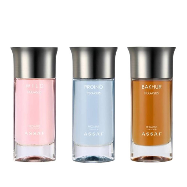 Assaf Pegasus Eau de Parfum Gift Set Unisex - Bakhur 100ml + Wild 100ml + Proino 100ml