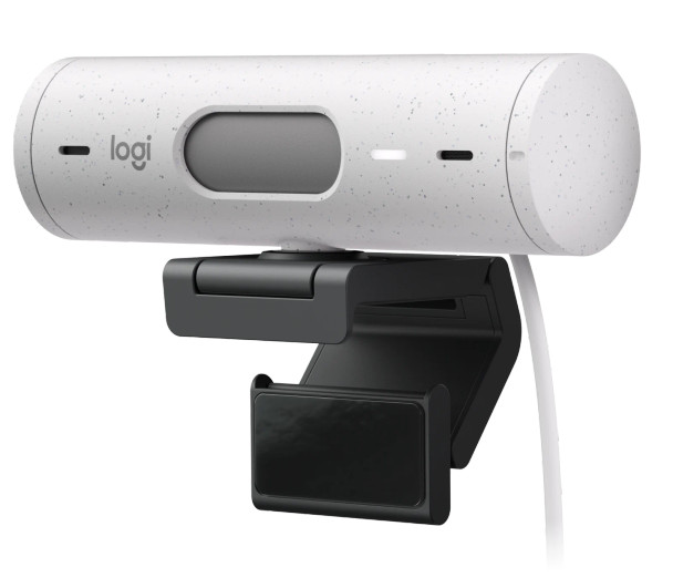 Logitech Brio 500 Full HD Webcam with Auto Light Correction - White |  960-001430