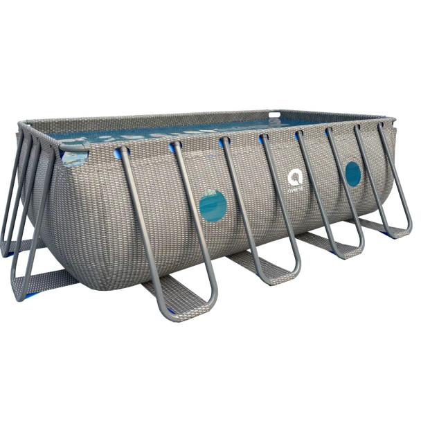 Jilong Avenli Clearview Rectangular Frame Pool Set with Filter Pump - 400×207×122cm | 12263EU92