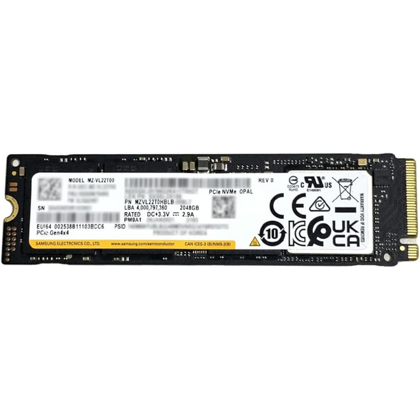 Samsung PM9A1a 2TB NVMe M.2 2280 internal SSD MZVL22T0HDLB-00BLL