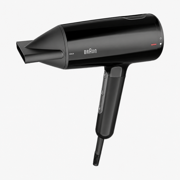 Braun HD410E black 2100W hair dryer with Super IONTEC