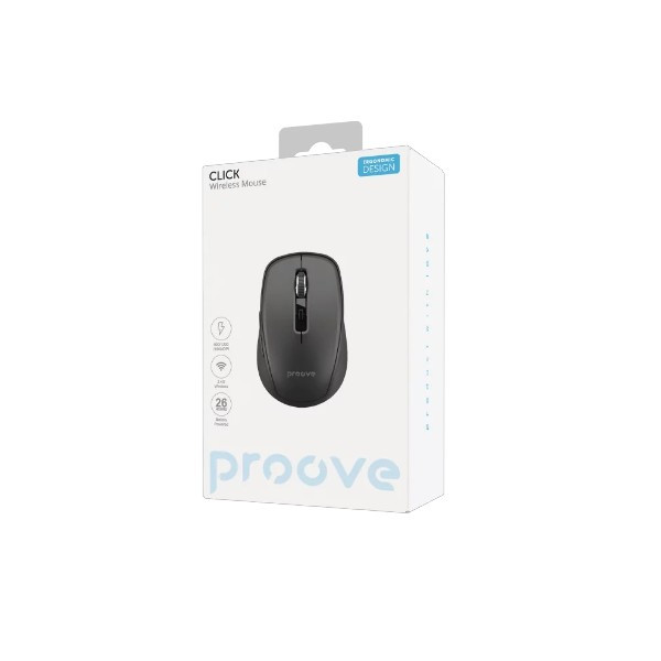 Proove Click Wireless Mouse - Black | WMCL00000001