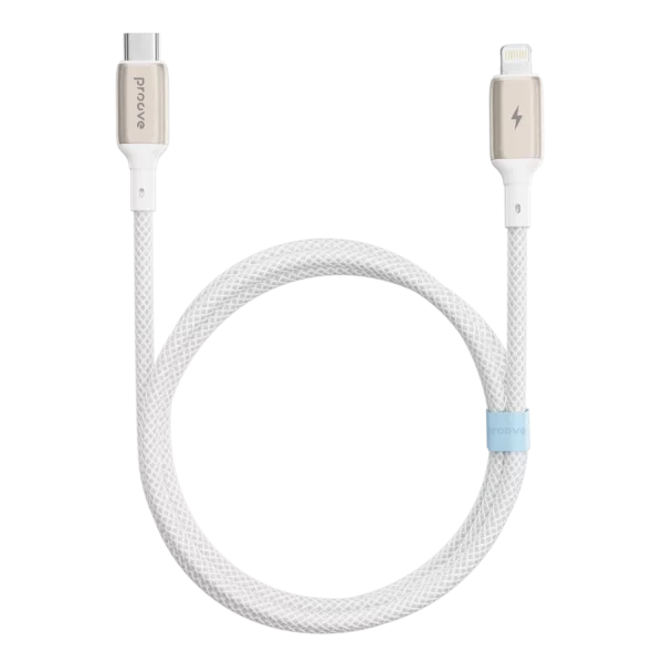 Proove Dense Metal Type-C to Lightning Cable 27W 1m - White | CCDM27002102