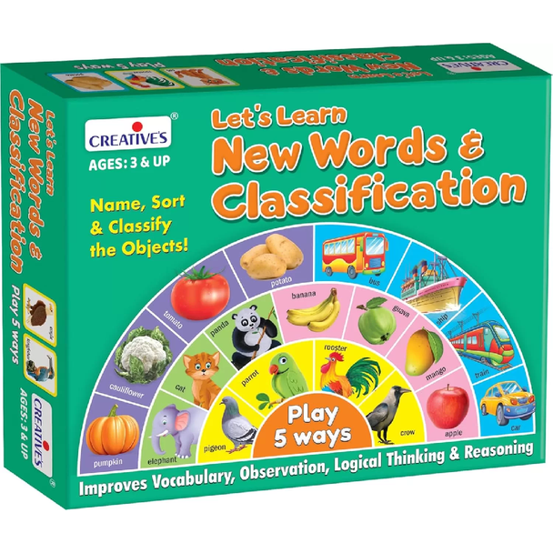 Let’s Learn New Words and Classification 12-piece educational cards 0103