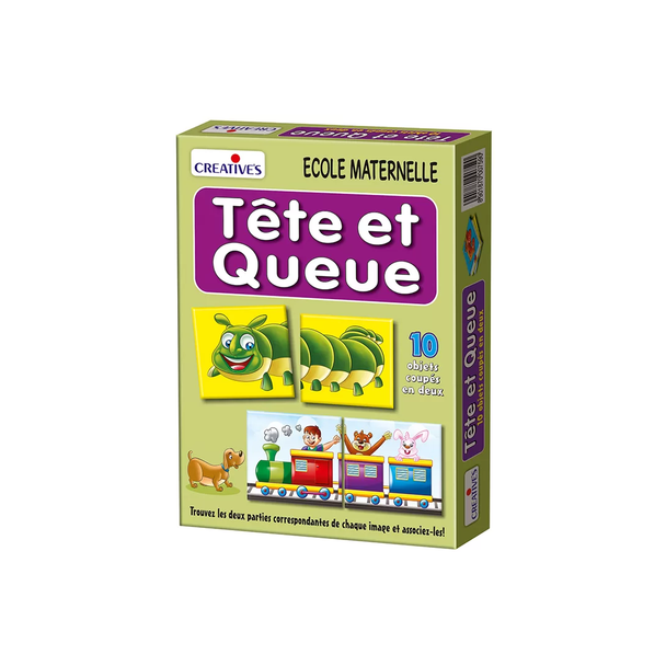 Creatives Tête Et Queue 24-piece French educational game 1100