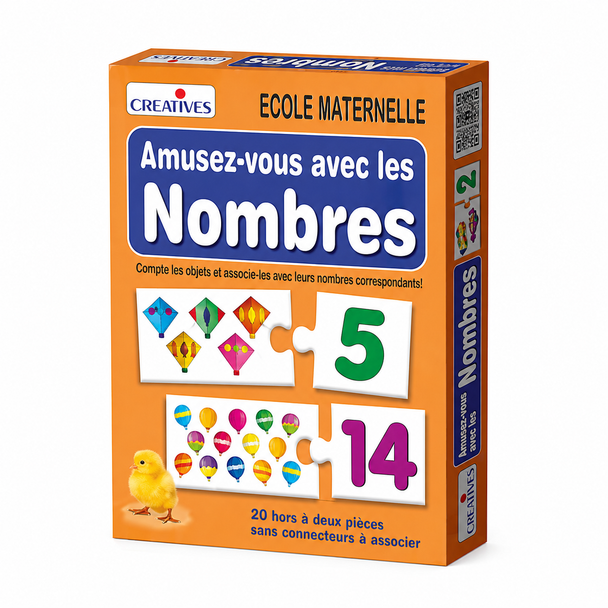 Creatives Amusez-Vous avec les Nombres French number learning game 1196