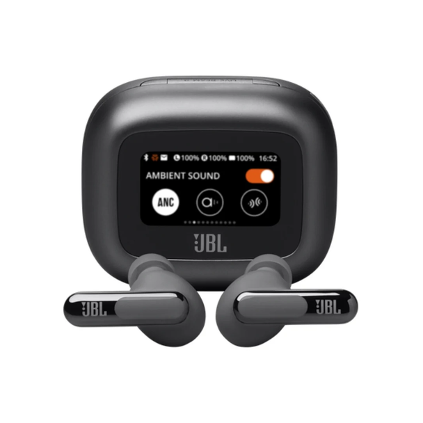 JBL Live Beam 3 black true wireless ANC earbuds with smart charging case