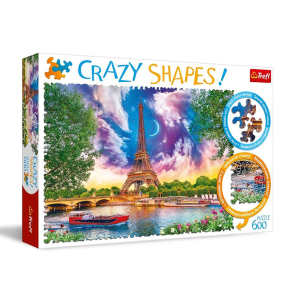 Trefl Crazy Shapes Sky Over Paris Puzzle 600 Pieces | 11115
