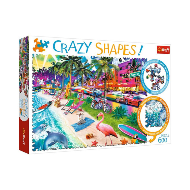 Trefl Crazy Shapes Miami Beach Puzzle 600 Pieces | 11132