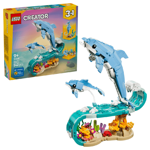 LEGO Creator 3 in 1 Sea Animals Beautiful Dolphins 31385 building set