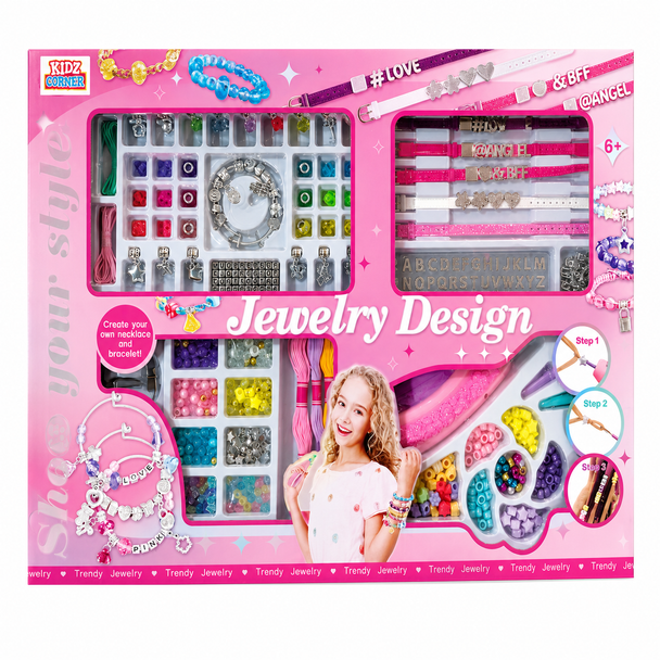 Jewelry Design Custom Beads Bracelet Set 11737 kids bracelet making craft toy