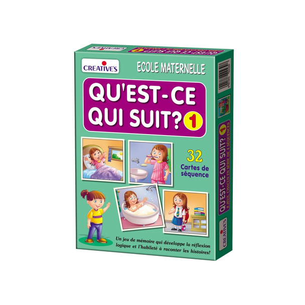 Creative Qu'est-Ce Qui Suit 1 24 Pieces 1085 French educational sequencing game for kids