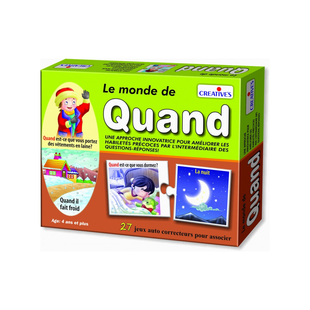 Creative Le Monde de Quand 12 Pieces 1098 French educational learning game for kids