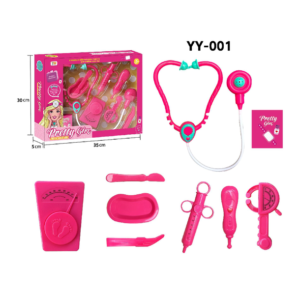 Doctor's Medical Set with Accessories for Girls YY-001 pretend clinic role play toy for kids