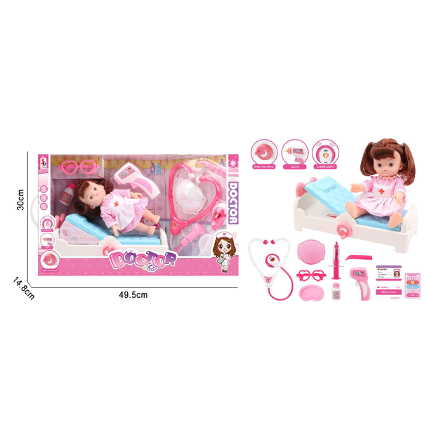 Doctor's Medical Set with Accessories for Girls SD169-666 pretend clinic role play toy for kids