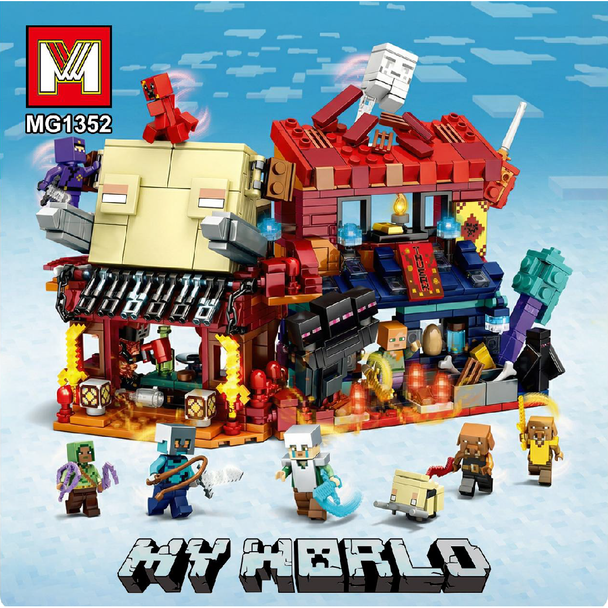 4 in 1 My World Blocks MG1352 creative building block playset for kids