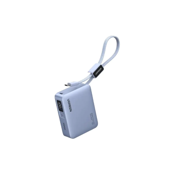UGREEN 10000mAh 33W Ultra-Compact Power Bank with Built-in Cable PB584 75173B