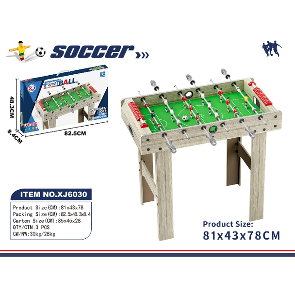Foldable Soccer Table Game XJ6030 indoor foosball-style football game for kids and families